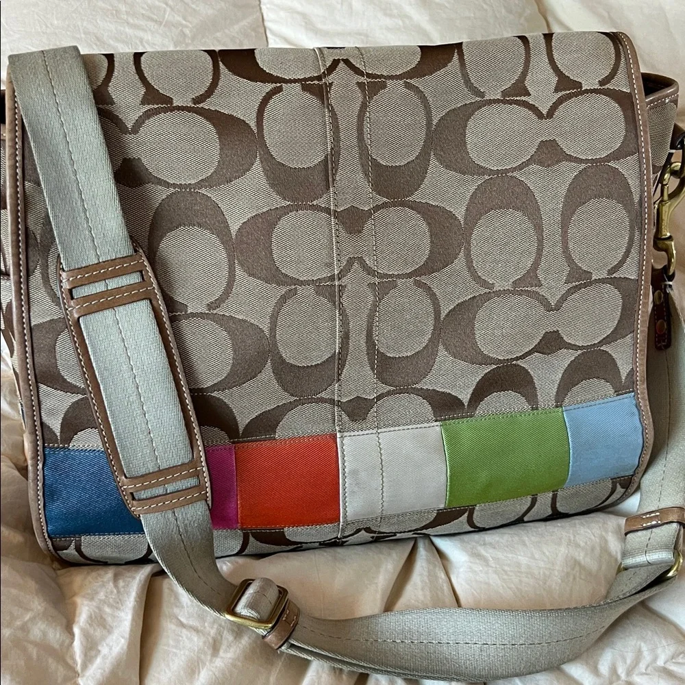 Vintage Coach Legacy Large Laptop Case Bag
